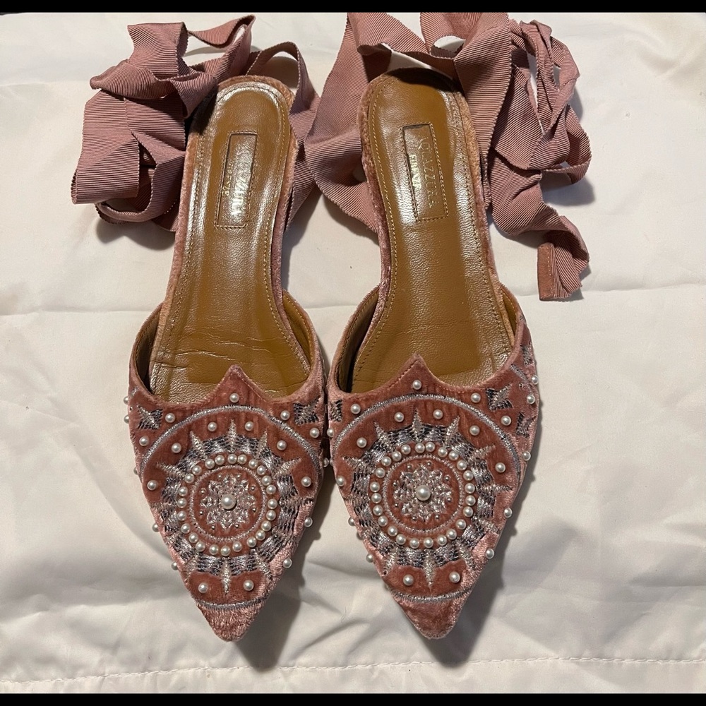Aquazzura firenze velvet mules